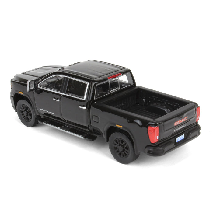 1/64 2022 GMC Sierra 2500 Denali, Onyx Black, Karson Diecast Exclusive