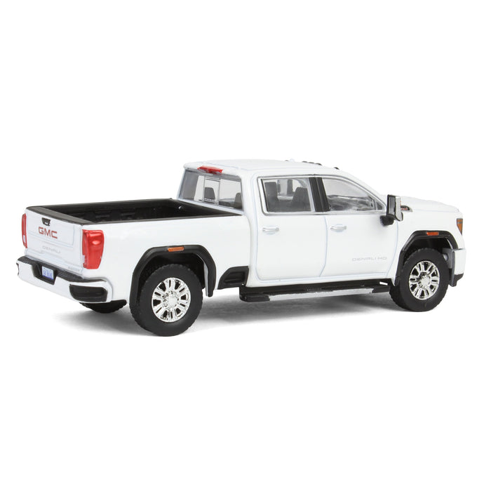 1/64 2022 GMC Sierra 2500 Denali, Summit White, Karson Diecast Exclusive