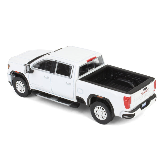 1/64 2022 GMC Sierra 2500 Denali, Summit White, Karson Diecast Exclusive