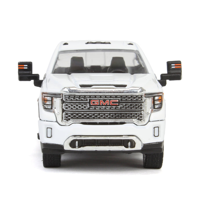 1/64 2022 GMC Sierra 2500 Denali, Summit White, Karson Diecast Exclusive