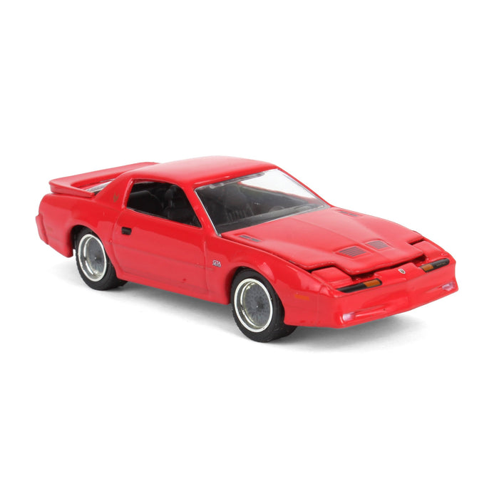 1/64 1987 Pontiac Firebird T/A GTA, Red with Silver Rims, Midwest Diecast Exclusive