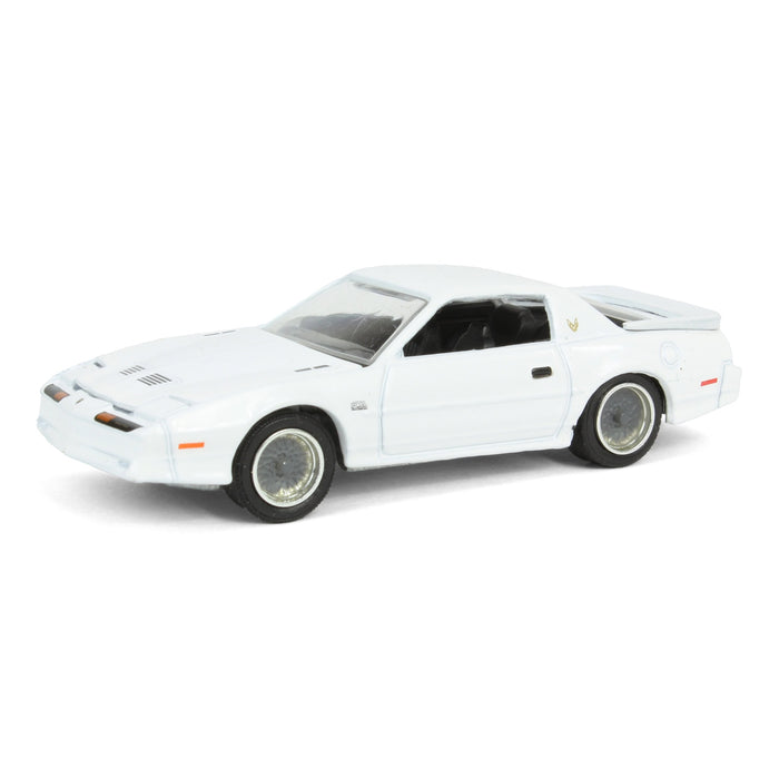 1/64 1987 Pontiac Firebird T/A GTA, White with Silver Rims, Midwest Diecast Exclusive