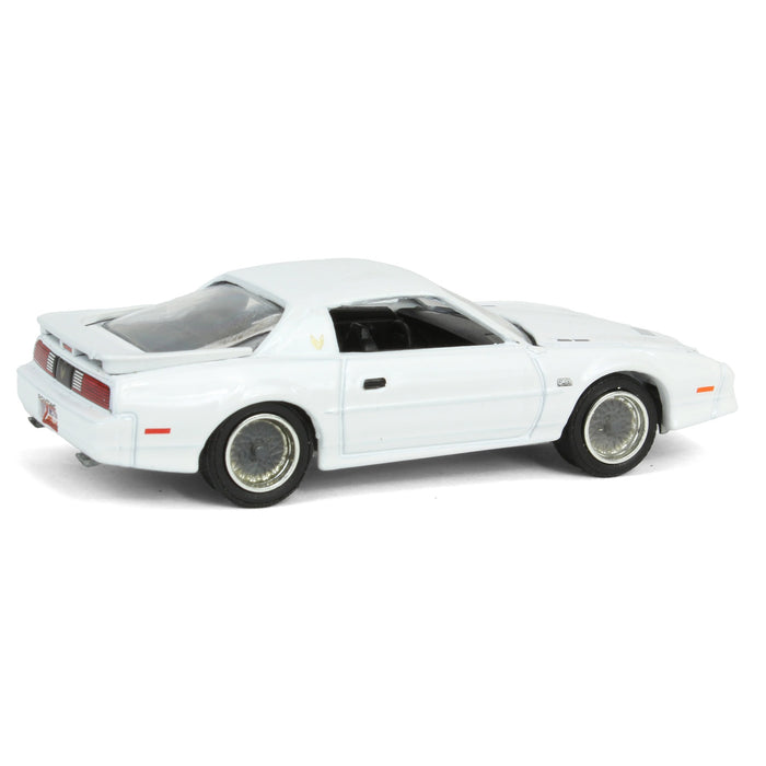 1/64 1987 Pontiac Firebird T/A GTA, White with Silver Rims, Midwest Diecast Exclusive