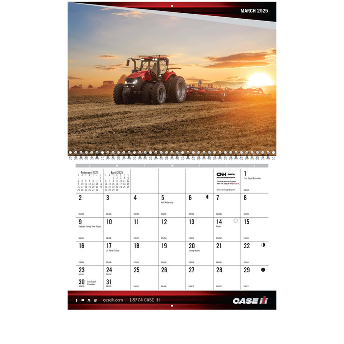 2025 Case IH 12 Month 13in x 11.5in Wall Calendar