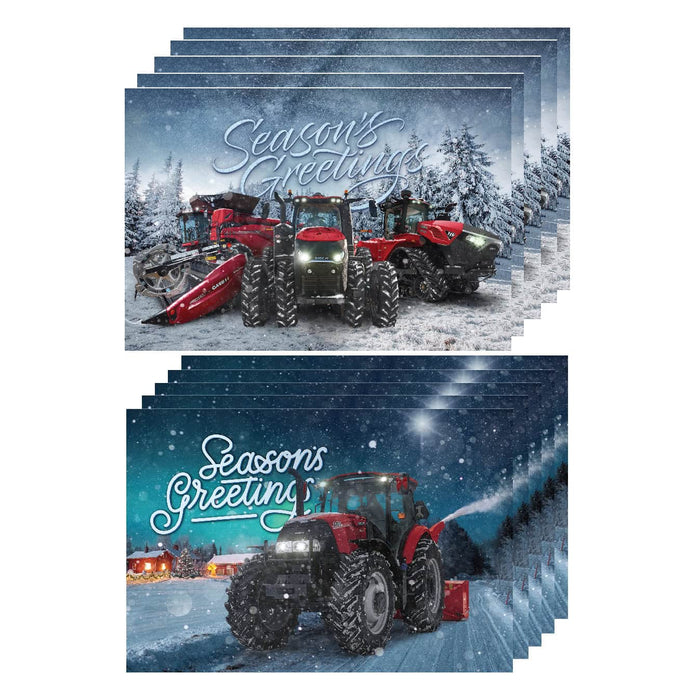 Case IH Tractor "Season Greetings" Mixed Holiday Cards 10 Pack