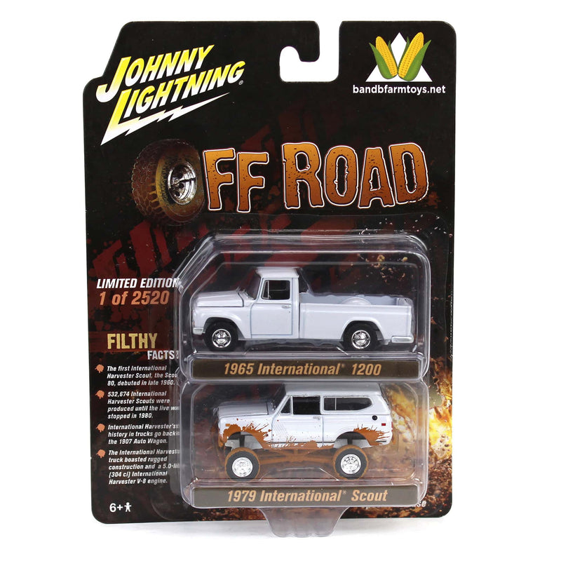 Off Road Chase Unit ~ 1/64 Exclusive Limited Edition IH 2 Pack: 1965 Model 1200 & Muddy 1979 Scout