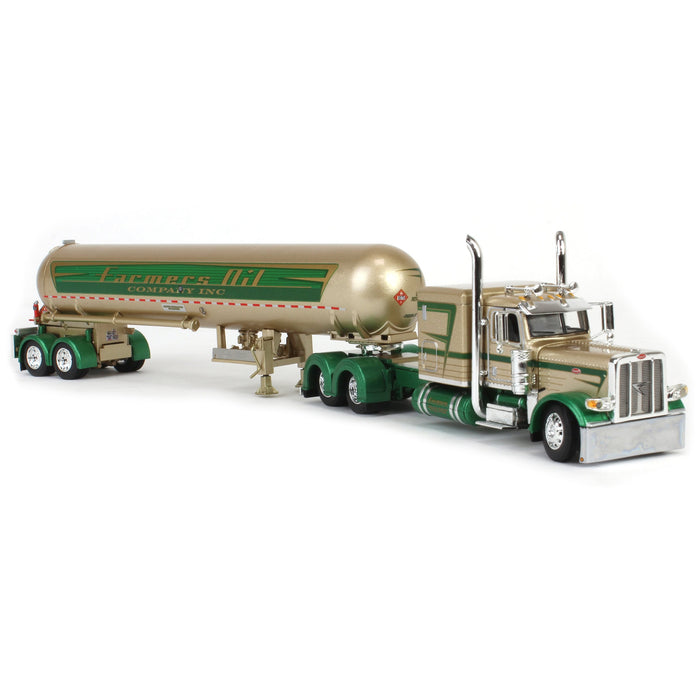 1/64 Peterbilt 389 with Mississippi LPG Tandem-axle Tanker, Farmer's Oil Co. Mop & Glo, DCP by First Gear