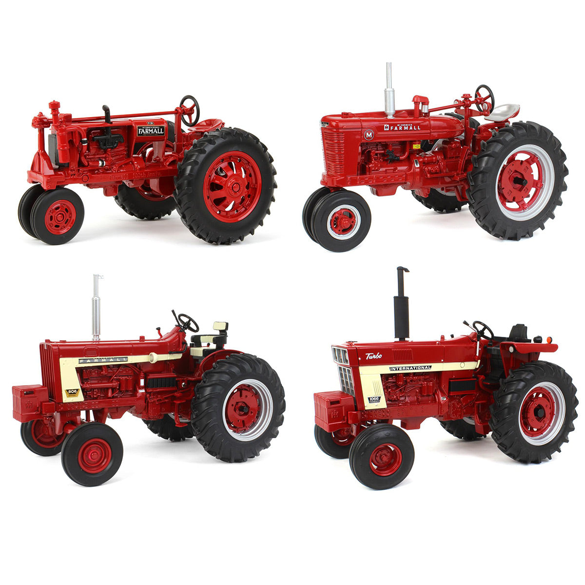 Set of 4 ~ 1/16 Limited Edition Farmall 100th Anniversary Tractors ...