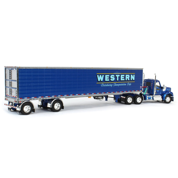 1/64 Kenworth W990 Day Cab with 53ft Utility Reefer Trailer, Western Distributing, DCP by First Gear
