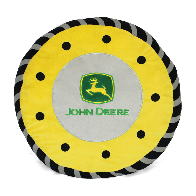 John Deere LARGE Round Tire Plush Pillow