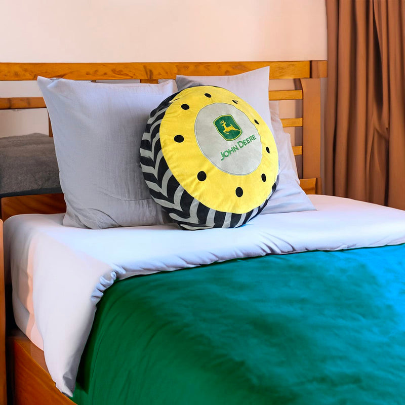 John Deere LARGE Round Tire Plush Pillow