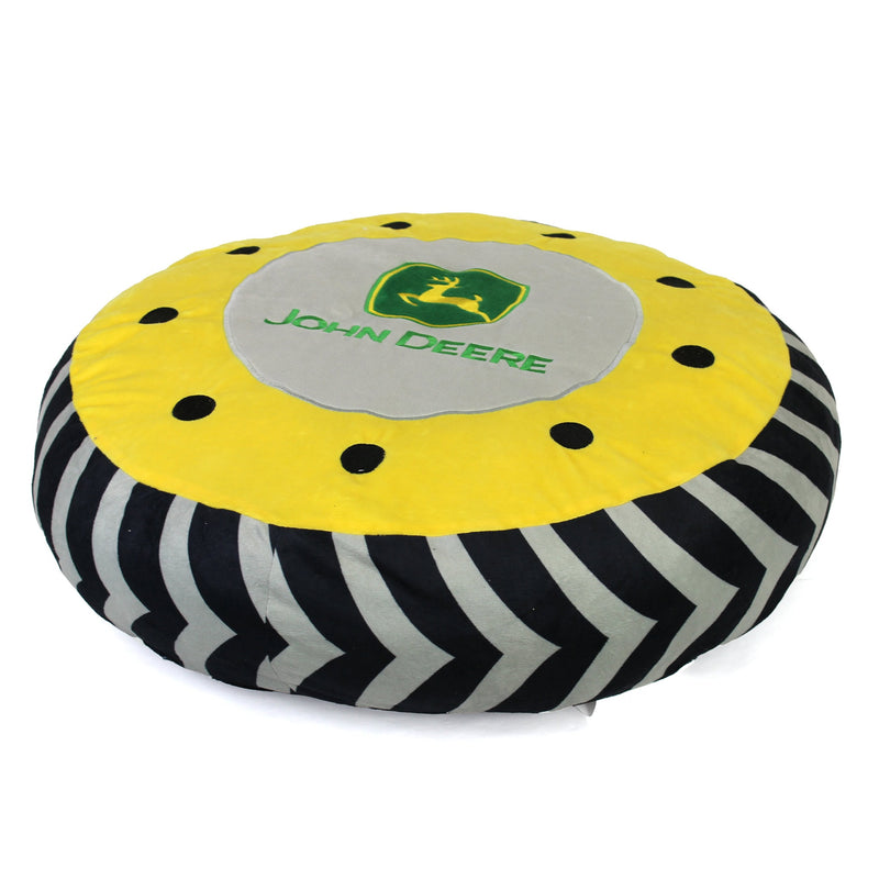 John Deere LARGE Round Tire Plush Pillow