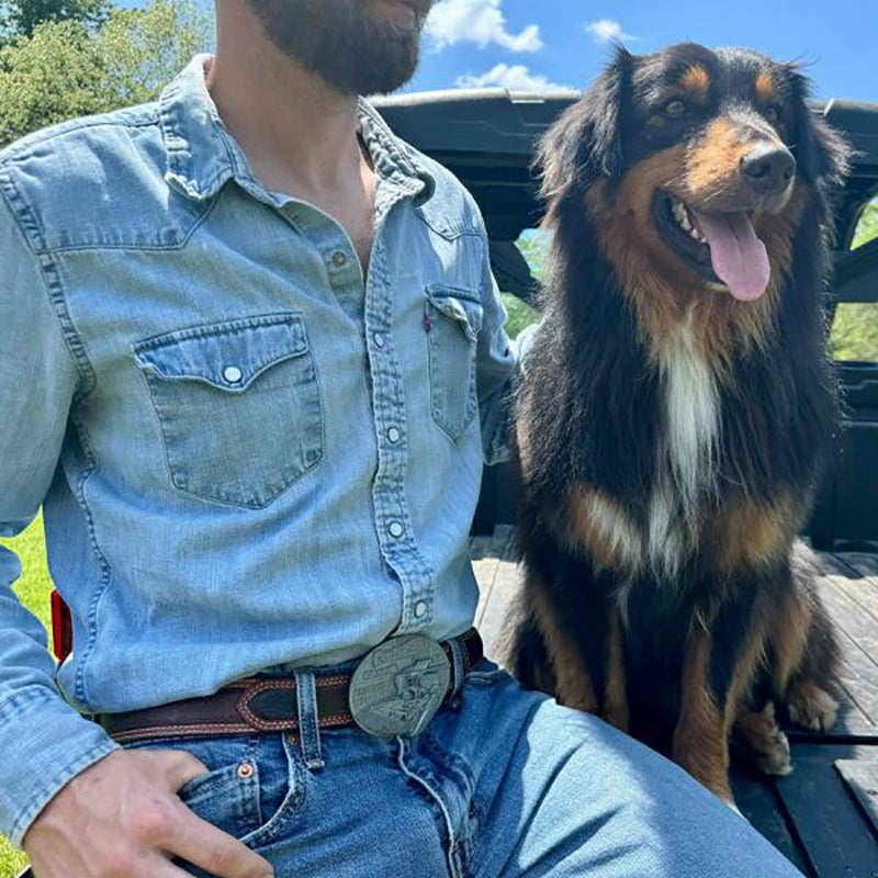 2024 Case IH ProHarvest Pewter Belt Buckle