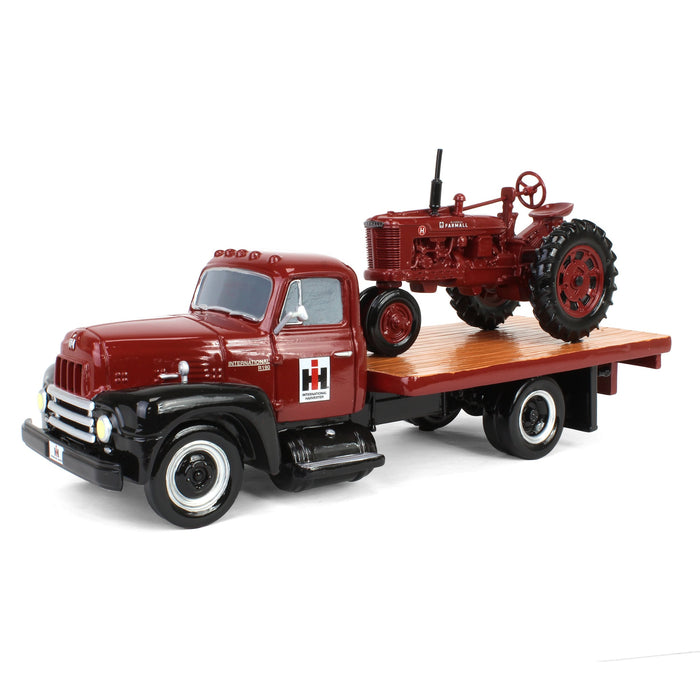 1/18 Resin International R190 Flatbed Truck with Farmall Model H Tractor