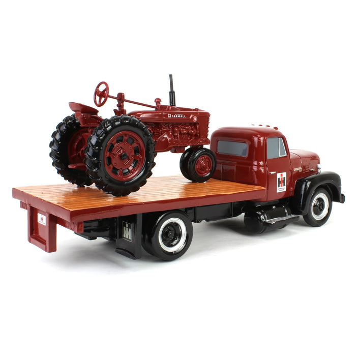 1/18 Resin International R190 Flatbed Truck with Farmall Model H Tractor