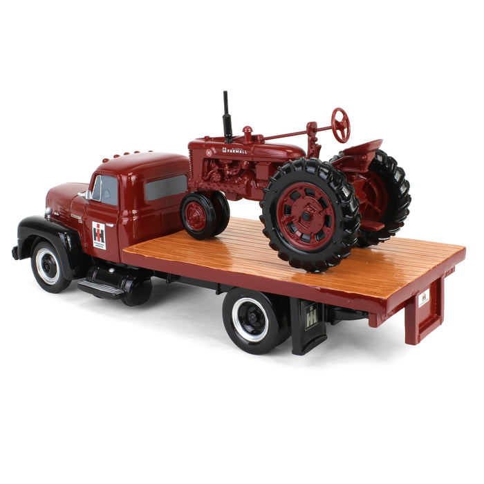 1/18 Resin International R190 Flatbed Truck with Farmall Model H Tractor