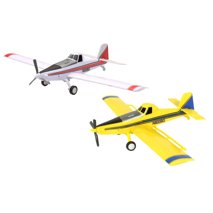 Set of 2 ~ 1/60 Exclusive Edition Air Tractor AT-502 AG Spray Crop Duster Airplanes by New Ray