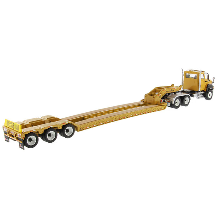 1/50 Caterpillar CT660 Highway Truck with Lowboy Trailer