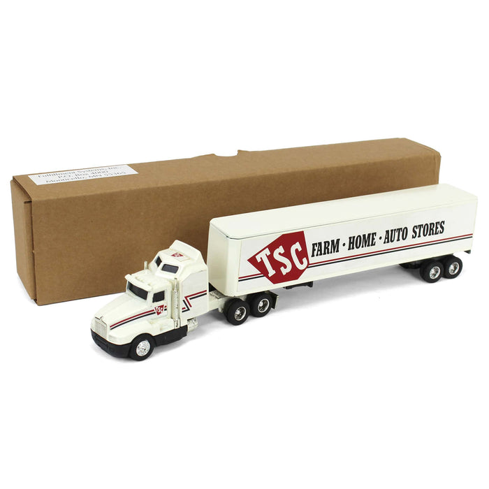 (B&D) 1/64 White Kenworth T600A Cab with TSC Box Trailer - Damaged Item