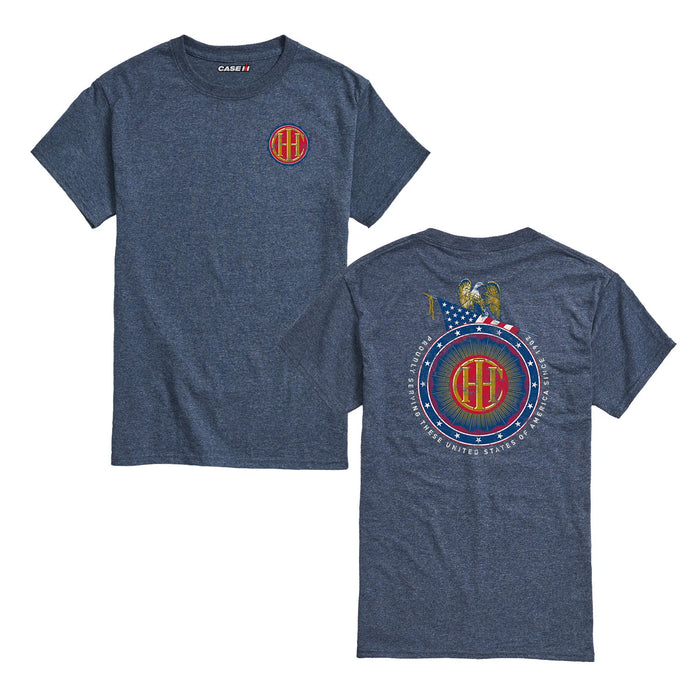 Adult IHC Circle Logo Proudly Serving Since 1902 Heather Blue Short Sleeve T-Shirt