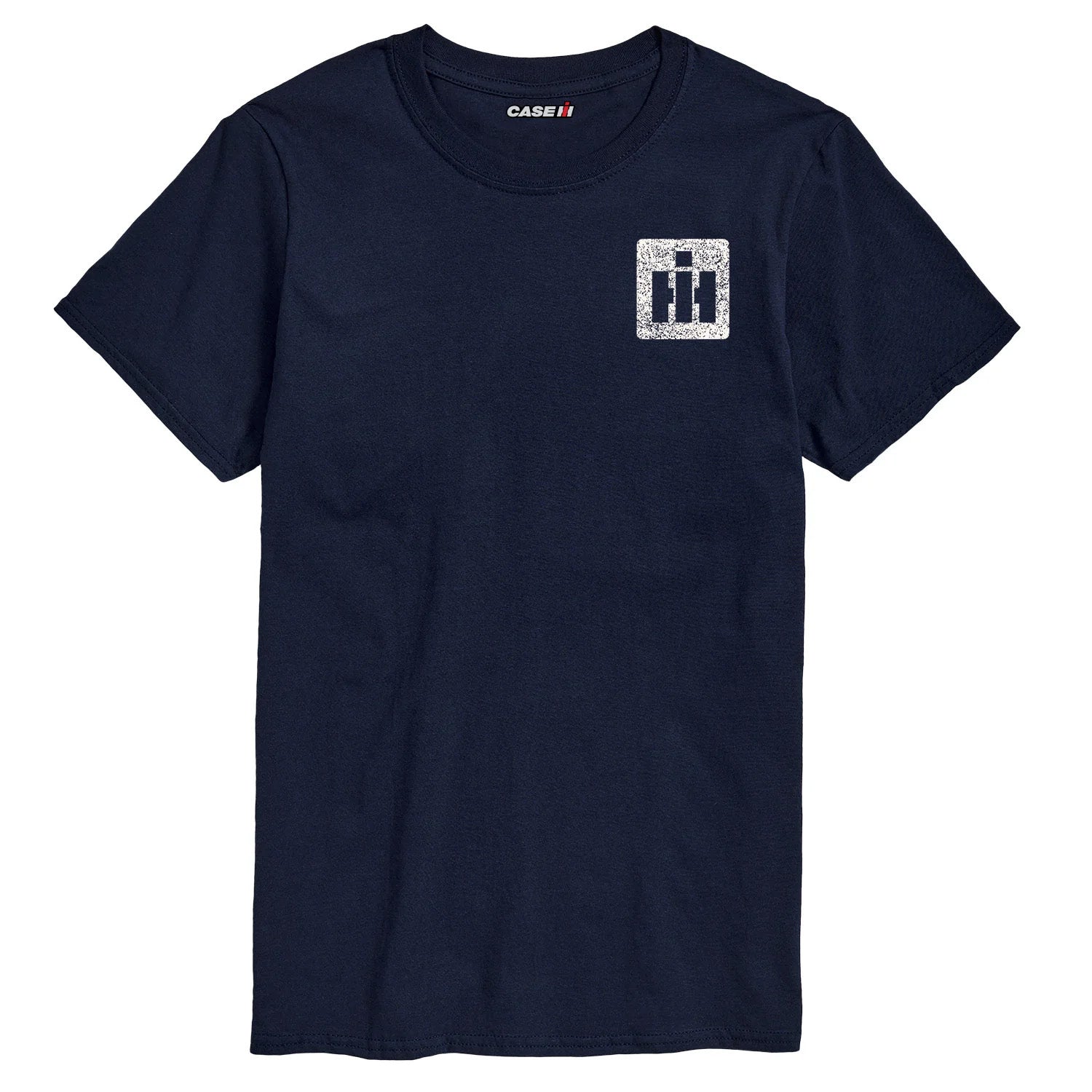 Adult IH Faith Family Farming Flag Navy Blue Short Sleeve T-Shirt