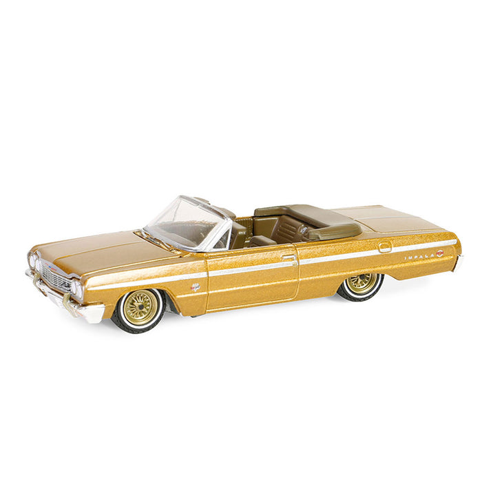 1/64 1964 Chevrolet Impala Convertible, Gold, California Lowriders Series 5