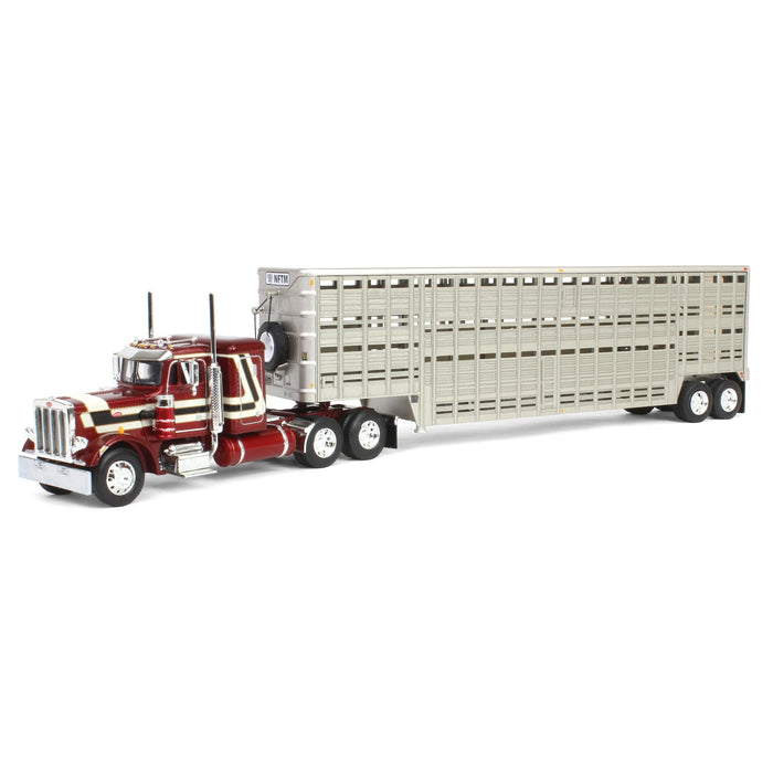 1/64 Peterbilt 359 Sleeper with Wilson Vintage Livestock Trailer, 2024 National Farm Toy Museum