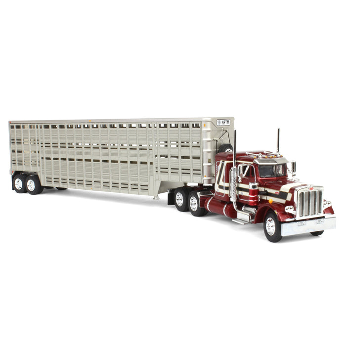 1/64 Peterbilt 359 Sleeper with Wilson Vintage Livestock Trailer, 2024 National Farm Toy Museum