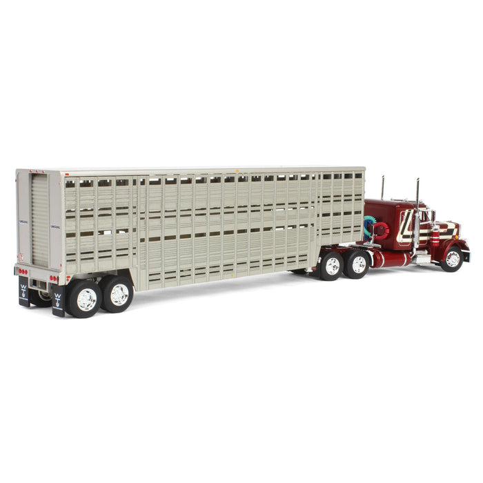 1/64 Peterbilt 359 Sleeper with Wilson Vintage Livestock Trailer, 2024 National Farm Toy Museum