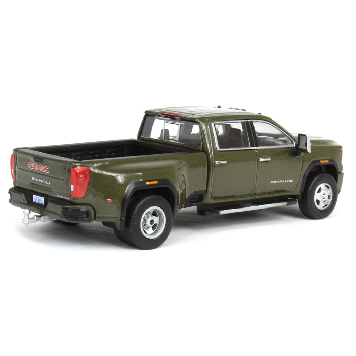 1/64 2022 GMC Sierra 3500 Denali Dually, Forest Metallic, Karson Diecast Exclusive