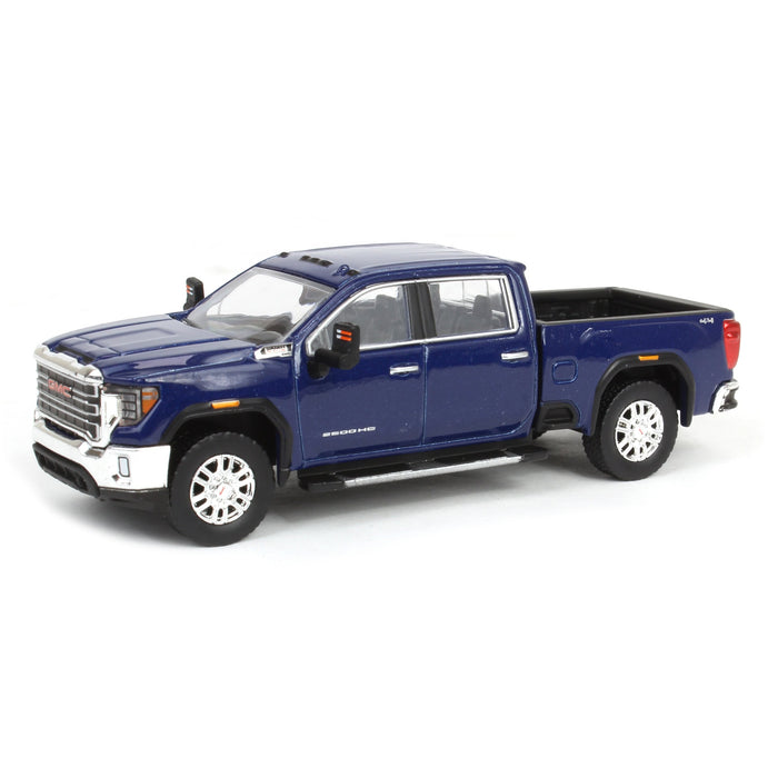 1/64 2022 GMC Sierra 2500HD SLT, Pacific Blue, Karson Diecast Exclusive