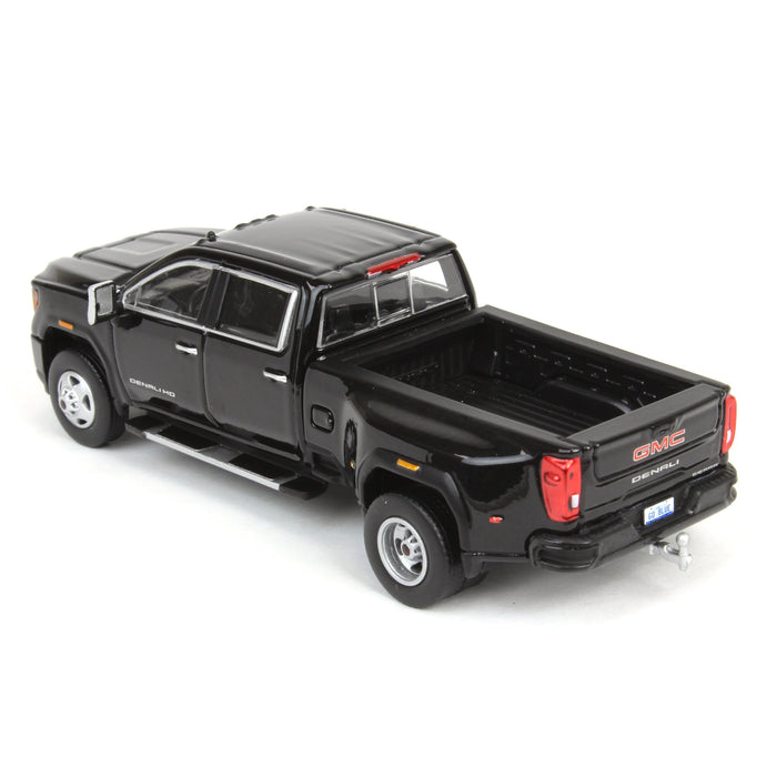 1/64 2022 GMC Sierra 3500 Denali Dually, Ebony Twilight Metallic, Karson Diecast Exclusive