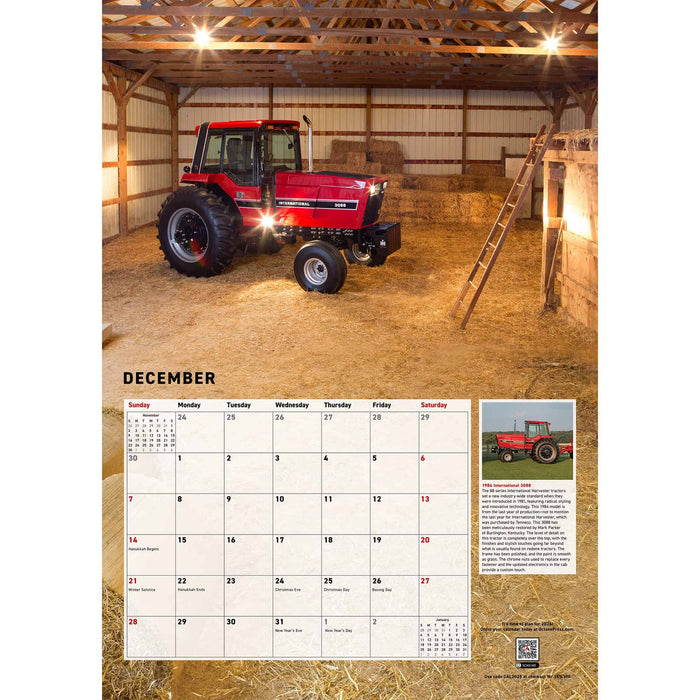 2025 Farmall Tractors 12 Month Calendar, 17in x 12in