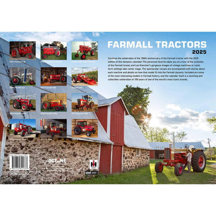 2025 Farmall Tractors 12 Month Calendar, 17in x 12in — Outback Toys 2025-farmall-tractors-12-month-calendar-17in-x-12in-outback-toys