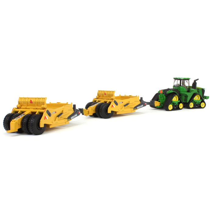 1/64 John Deere 9RX 590 with (2) Ashland 2811E Pull Type Scrapers