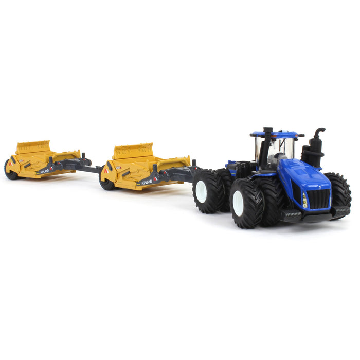 1/64 New Holland T9.645 4WD with (2) Ashland 2811E Pull Type Scrapers