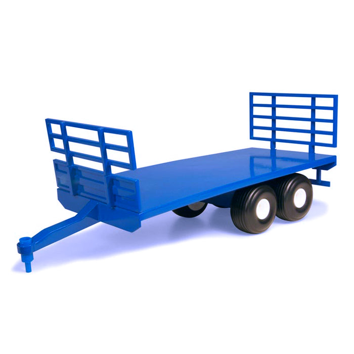 1/16 Big Farm New Holland Tandem Axle Flatbed Wagon with 2 Square Bales