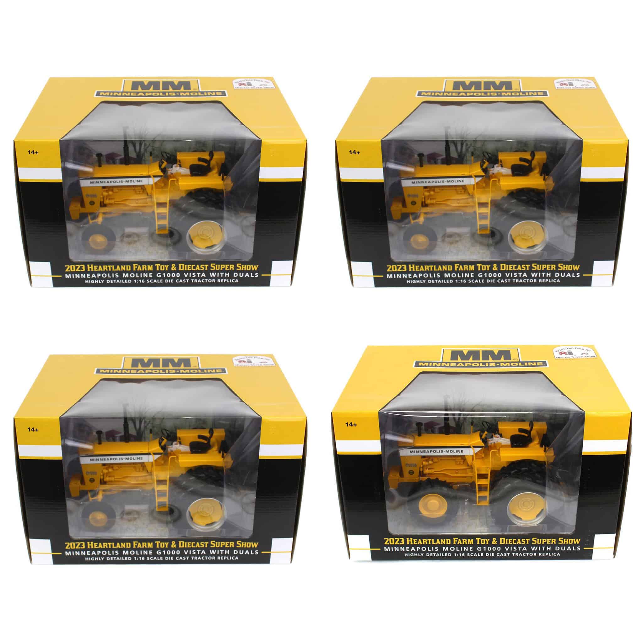 Set of 4 ~ 1/16 High Detail Minneapolis Moline G-1000 Vista Wide