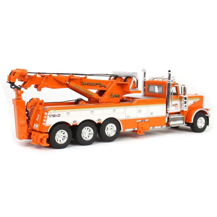 1/64 Orange/White Peterbilt 389 with Century 1150 Rotator Wrecker, Tri-State Commodities, DCP by First Gear