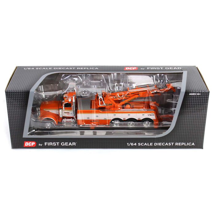 1/64 Orange/White Peterbilt 389 with Century 1150 Rotator Wrecker, Tri-State Commodities, DCP by First Gear