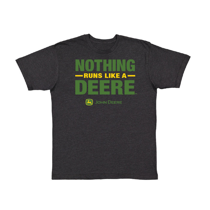 John Deere Nothing Runs Like a Deer Black Short Sleeve T-Shirt