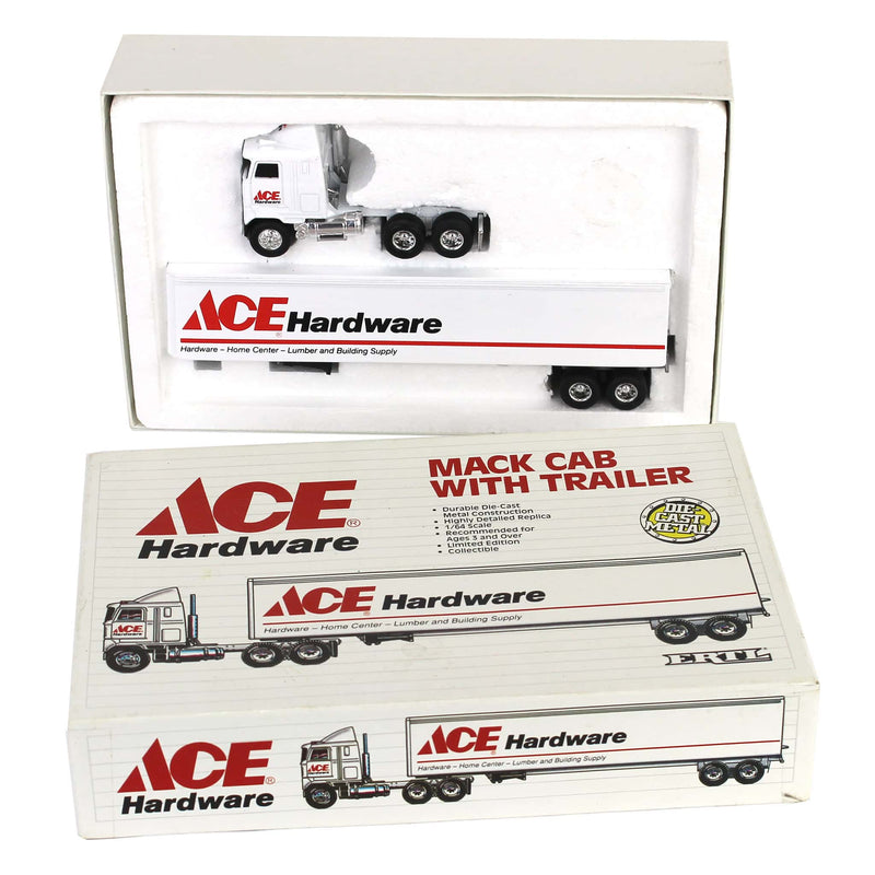 1/64 Mack COE Cab with ACE Hardware Box Trailer