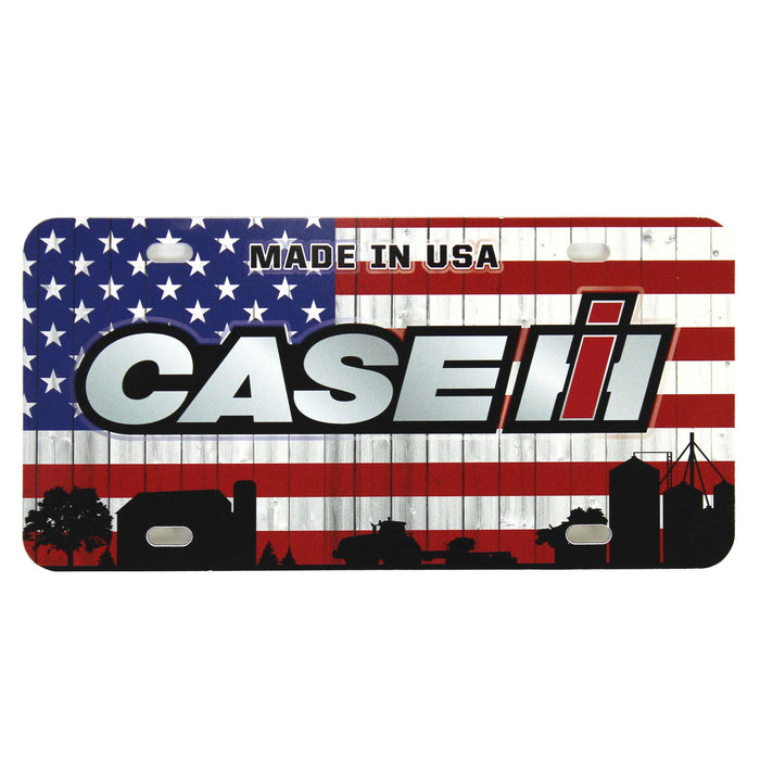 Case IH "Made in USA" Patriotic License Plate