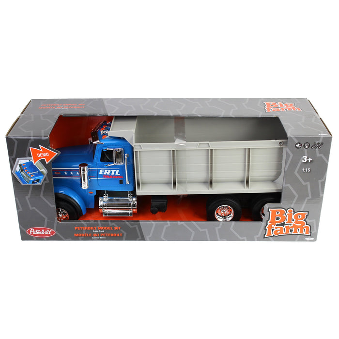 1/16 ERTL Big Farm Blue Peterbilt Model 367 Dump Truck