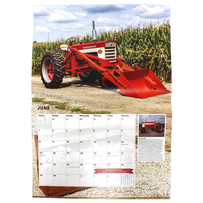 2025 Farmall Tractors 12 Month Calendar, 17in x 12in