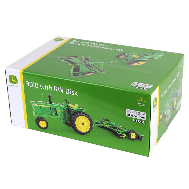 1/16 John Deere 3010 Diesel Tractor with RW Disk, ERTL Precision Heritage Series