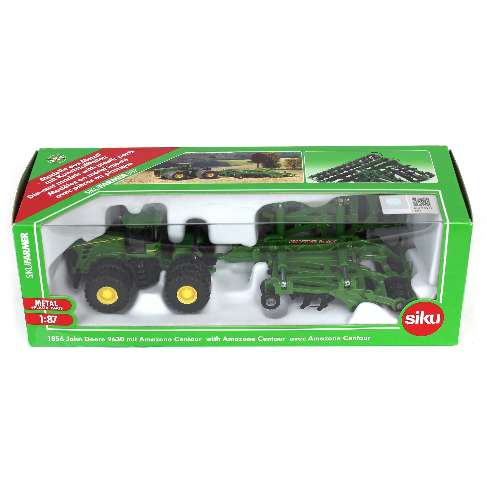 1/87 John Deere 9630 Tractor with Duals & Amazone Centaur Ripper