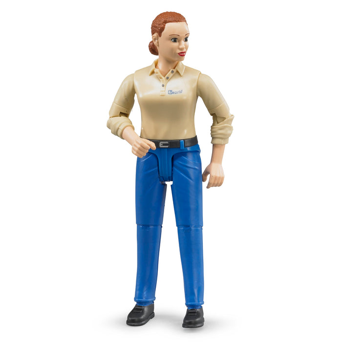 1/16 Bruder Female Figurine with Blue Jeans