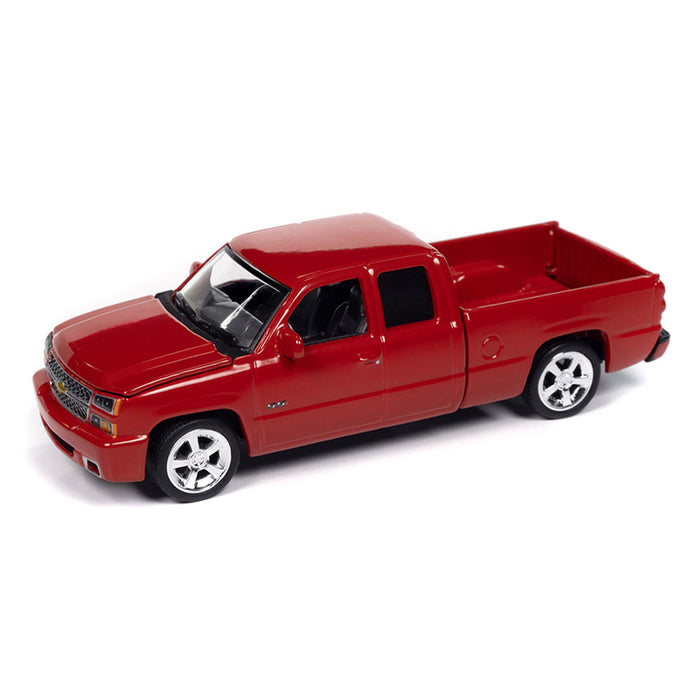 1/64 2006 Chevrolet Silverado SS Extended Cab Fleetside Pickup Truck, Victory Red, Auto World