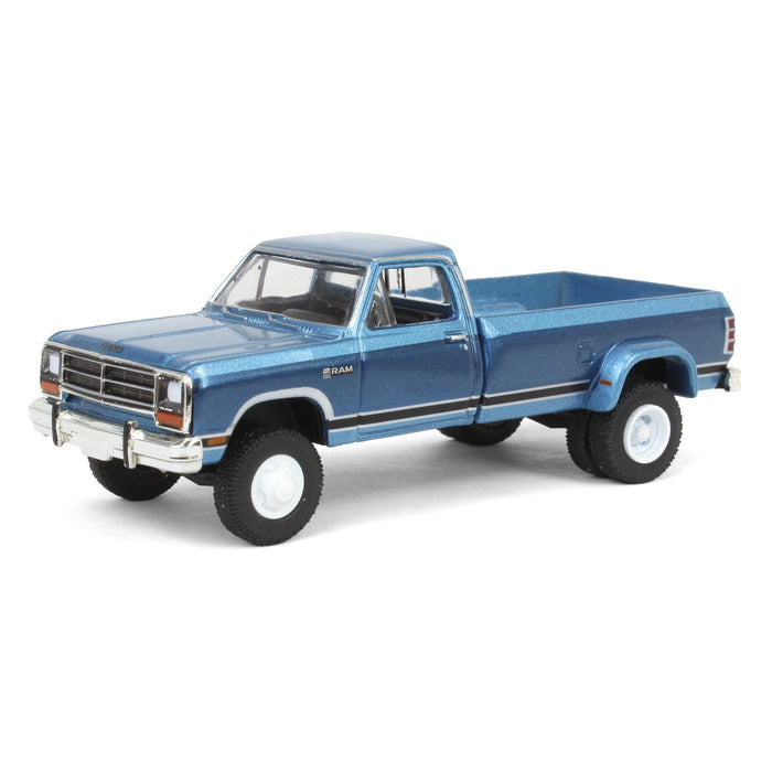 1/64 1989 Dodge Ram D-350, Twilight Blue Metallic & Ice Blue Metallic, Dually Drivers Series 14